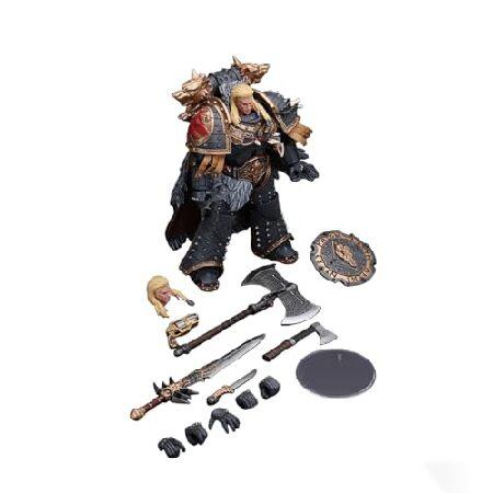 JOYTOY1/18 ウォーハンマー ホルス 異端 アクションフィギュア 宇宙オオカミ レマン ラス 第VIth Legion コレクションモデル 誕生日プレゼント 7.1インチ 15歳以_4