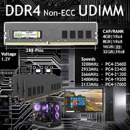 NEMIX RAM 8GB (1X8GB) DDR4 3200MHZ PC4-25600 CL22 2Rx8 1.2V 288