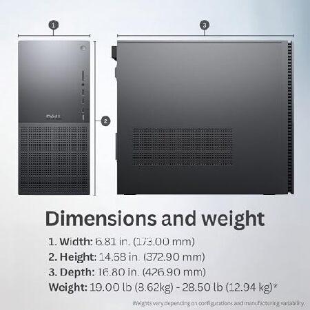 Dell Tower Plus EBT2250 Desktop Computer - Series 2 Intel Core Ultra 7 265 20-Core Processor up to 5.3 GHz， 16GB DDR5 RAM， 512GB NVMe SSD， Intel UHD G