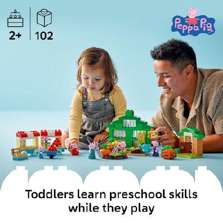 レゴ LEGO DUPLO Peppa Pig Grandpa Pig’s Garden and Greenhouse - Peppa Pig Toy for Toddlers - Preschool Learning and Sensory Toy for Girls and Boys Ag