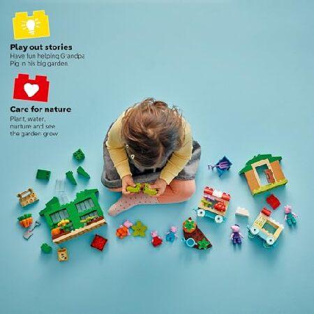 レゴ LEGO DUPLO Peppa Pig Grandpa Pig’s Garden and Greenhouse - Peppa Pig Toy for Toddlers - Preschool Learning and Sensory Toy for Girls and Boys Ag