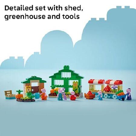 レゴ LEGO DUPLO Peppa Pig Grandpa Pig’s Garden and Greenhouse - Peppa Pig Toy for Toddlers - Preschool Learning and Sensory Toy for Girls and Boys Ag