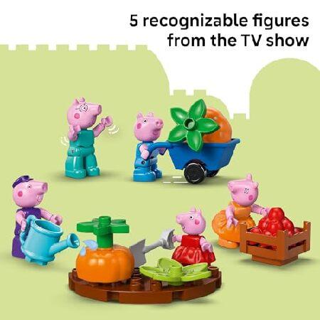 レゴ LEGO DUPLO Peppa Pig Grandpa Pig’s Garden and Greenhouse - Peppa Pig Toy for Toddlers - Preschool Learning and Sensory Toy for Girls and Boys Ag