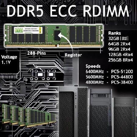NEMIX RAM 32GB (1X32GB) DDR5 6400MHZ PC5-51200 1Rx4 1.1V CL52 288