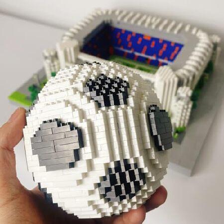 alltogetho 4800+pcs Madrid Soccer Stadium with Soccer Ball Micro Mini Building Blocks Toy Set Creating an Exclusive Football Field, Proud Exhibits andの画像