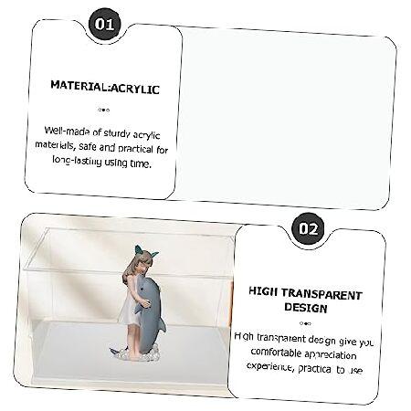 Yardwe Acrylic Action Figure Holder Collectible Display Case Showcase for Figures_2