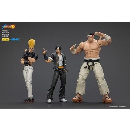 JOYTOY KOF 98UM ヒーローチーム 3個セット 1/18 アクションフィギュアシリーズ モデル メカコレクターキャラクターの画像