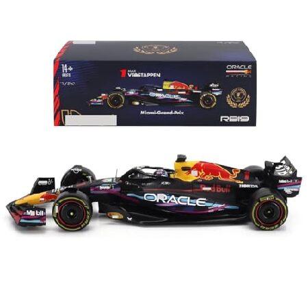 HTLNUZD New 1/24 F1 RB19#1 Miami Station Alloy Racing Car Formula
