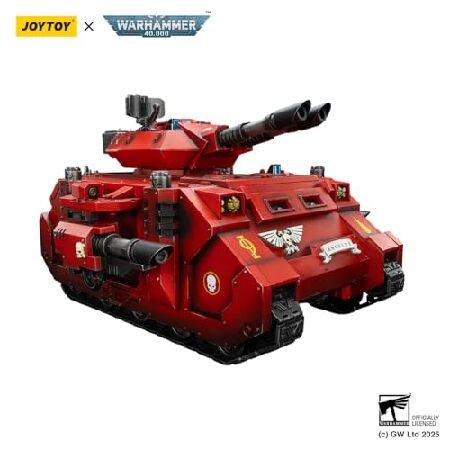 JOYTOY Warhammer 40k Blood Angel 1/18 Action Figure Blood Angels Predator Annihilator with Twin Lascannons_1