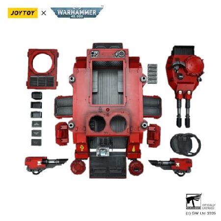 JOYTOY Warhammer 40k Blood Angel 1/18 Action Figure Blood Angels Predator Annihilator with Twin Lascannons_5
