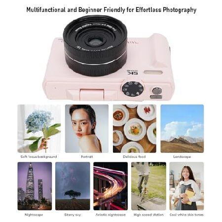 Yoidesu 5K Digital Camera 75MP WiFi 18X Zoom with 3.0 Inch 180