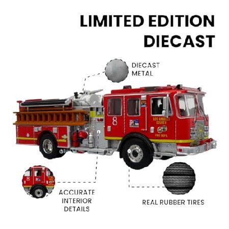 Iconic Replicas KME Predator Fire Engine: LACFD - Engine 8 1:64
