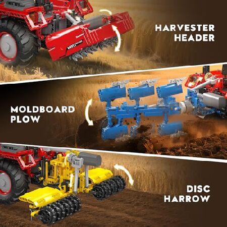 Mould King 17064 ファームトラクタービルディングブロックセット RC