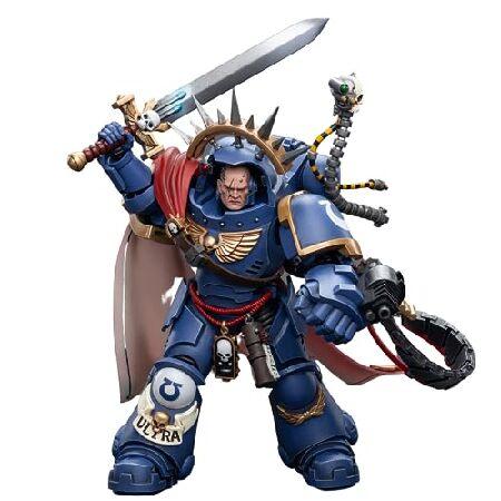 JOYTOY 1/18 Warhammer 40，000 Action Figure Ultramarines Captain in Gravis Armour Collection Model_3