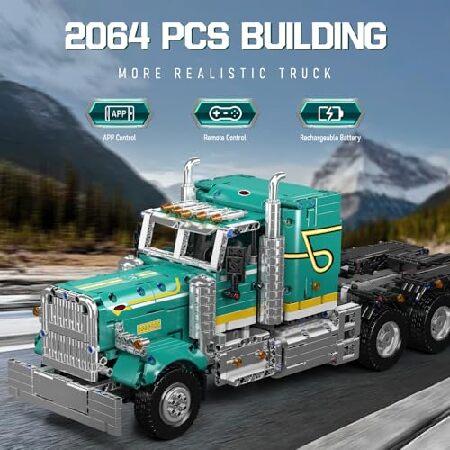 Mould King 13201セミトラック組み立てセット、アプリ＆RCコントロール