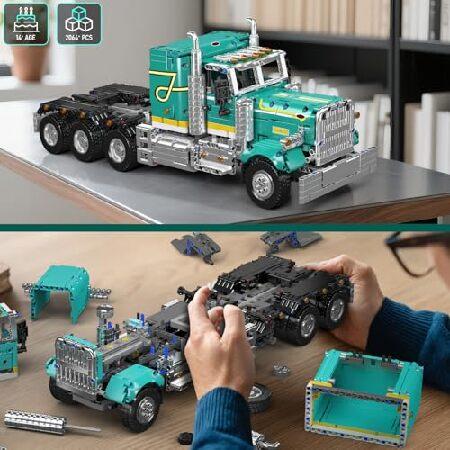 Mould King 13201セミトラック組み立てセット、アプリ＆RCコントロール