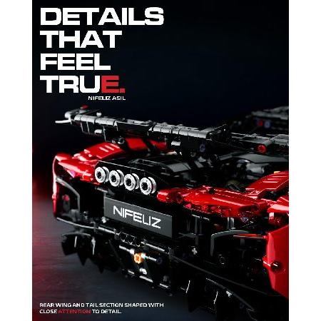 Nifeliz ASIL スポーツカーブロック 1/8 スケール 大人向けブロック