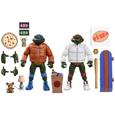 パンク レオナルドとパンク ラファエル セット 2 スケール アクション フィギュア 18cm ティーンエイジミュータントニンジャタートルズ 漫画_1