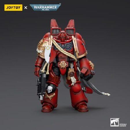 JOYTOY Warhammer 40K 1/18 Action Figures Blood Angels Captain with Jump Pack Ultramarines Captain with Jump Pack 2PCS Model Collectionの画像