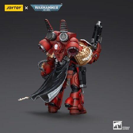 JOYTOY Warhammer 40K 1/18 Action Figures Blood Angels Captain with Jump Pack Ultramarines Captain with Jump Pack 2PCS Model Collectionの画像