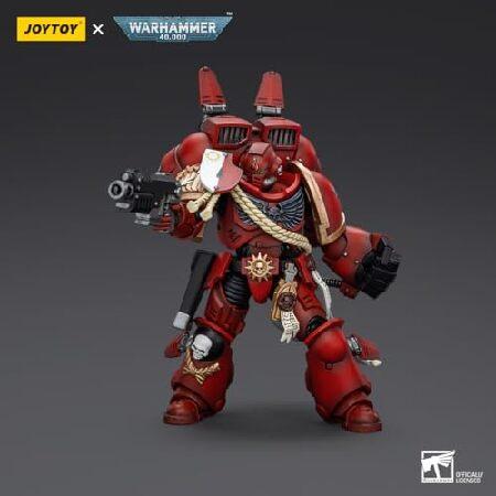 JOYTOY Warhammer 40K 1/18 Action Figures Blood Angels Captain with Jump Pack Ultramarines Captain with Jump Pack 2PCS Model Collectionの画像