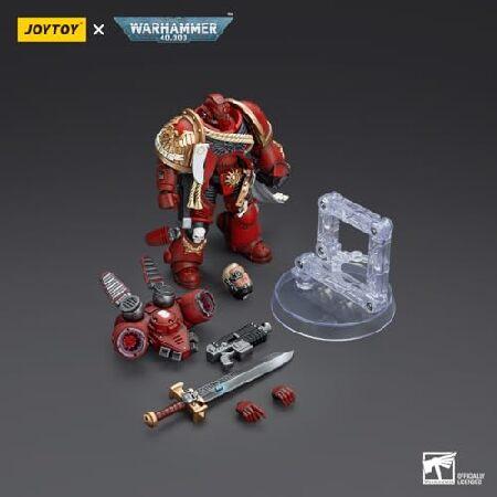 JOYTOY Warhammer 40K 1/18 Action Figures Blood Angels Captain with Jump Pack Ultramarines Captain with Jump Pack 2PCS Model Collectionの画像