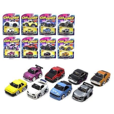 ダイキャストモデルカー CarTuned 1:64 Series 2 JDM チューナー 8個