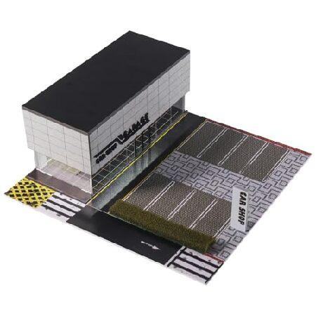 G-FANS 1/64 Scale Parking Garage Diorama with LED Lights, Display