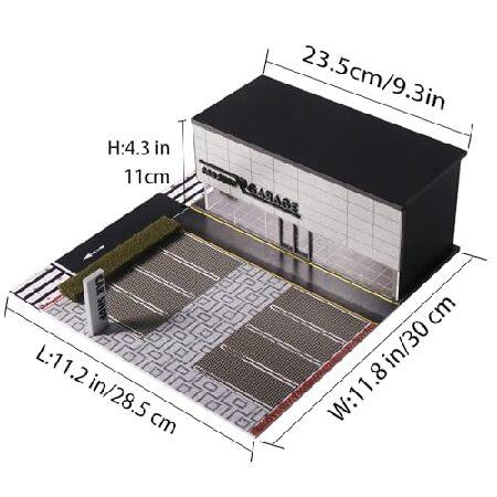 G-FANS 1/64 Scale Parking Garage Diorama with LED Lights, Display