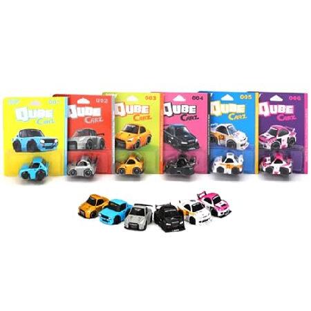 MINI GT QubeCarz Series #1 Set of 6 Pieces 1/64 Diecast Model Cars