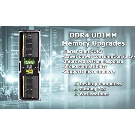 16GB 1X16GB DDR4 2933MHZ PC4-23400 2Rx8 1.2V CL21 288ピン ノンECC