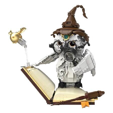 ヴィンテージ置物1912年　『CLUB MILLENNIUM専用』 Menbis Narwhals 1100 Piece MOC Steampunk Mechanical Owl Building