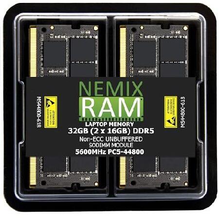 メモリー DDR5 32GB (2x16GB) 5600MHz (PC5-44800) 32GB 2X16GB DDR5 5600MHZ PC5-44800 1Rx8 1.1V CL46 262ピン ノンECC