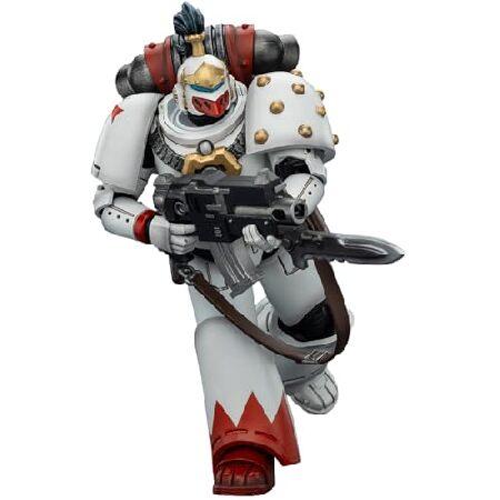 JOYTOY Warhammer 40K 1/18 Action Figures White Scars MKVI Tactical Legionary 4.8Inch Collectible Model Birthday Gifts