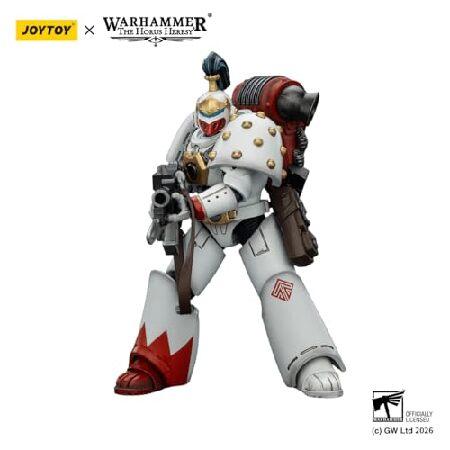 JOYTOY Warhammer 40K 1/18 Action Figures White Scars MKVI Tactical Legionary 4.8Inch Collectible Model Birthday Gifts