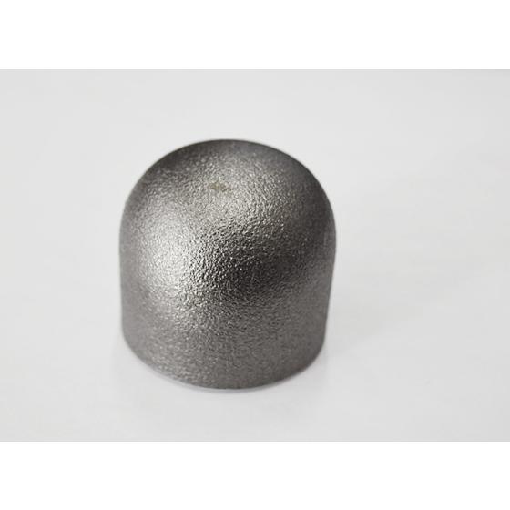 鉄 胴付き溶接キャップ 丸パイプ蓋用 溶接式管継手（黒） : 横山テクノ