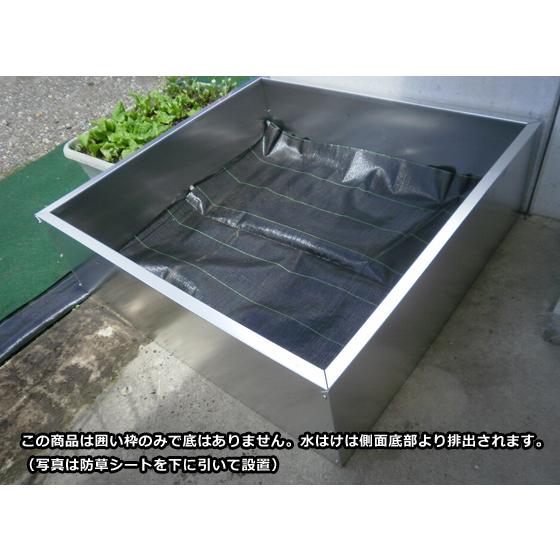 アルミ製大型プランター外枠 花壇 市販品にはない特大サイズ！（容量約 
