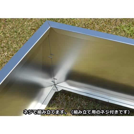 アルミ製大型プランター外枠　花壇　市販品にはない特大サイズ！（容量約280L）　底板なし組み立て品【22，000円税込・全国一律送料無料】_4