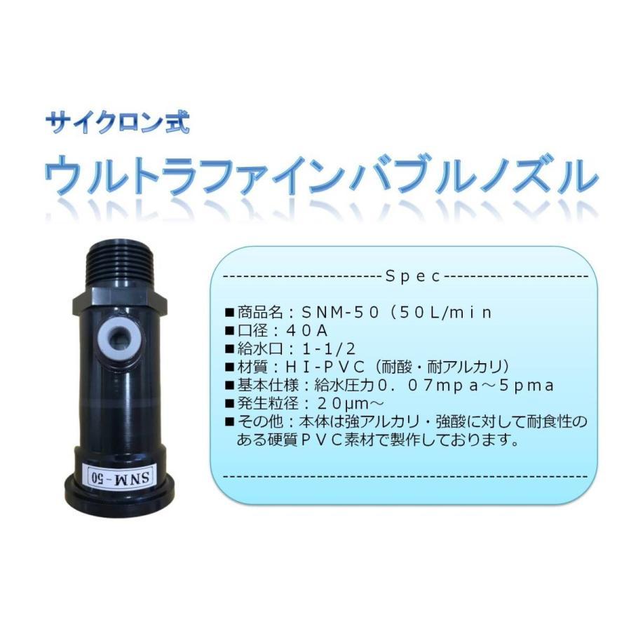 Technoart lnc. ((株)テクノアート)ファインバブルノズルSNM-50-(50L