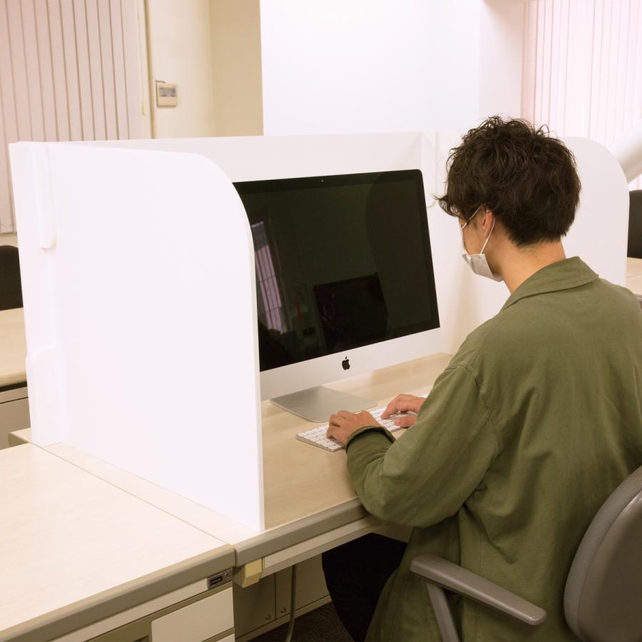 飛沫防止　パーテーション　卓上パネル　デスク　【コの字型 / L字型】 | 