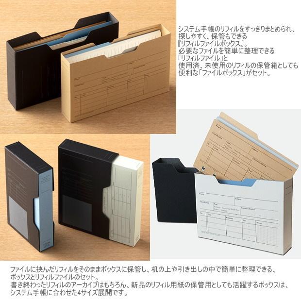 システム手帳リフィル ファイルボックス A5サイズ ブルー KNOX 524-765