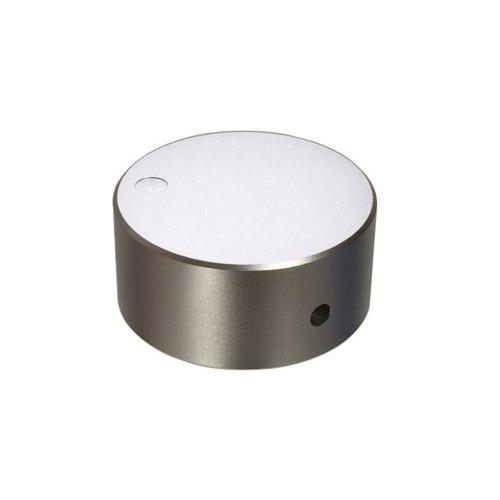 アンプ修理パーツ ボリューム ツマミ アルミ削り出し アルミ無垢 イモネジ固定 高重量 (直径48mm 高さ22mm, シルバー（サンドブラスト）) | 