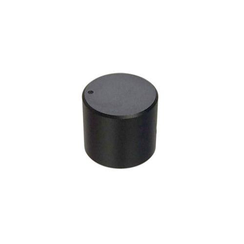 アンプ修理パーツ ボリューム ツマミ アルミ削り出し アルミ無垢 イモネジ固定 高重量 (直径25mm 高さ22mm, ブラック（サンドブラスト）) | 