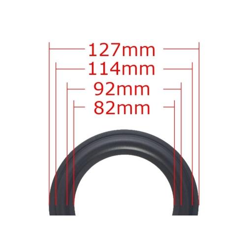 スピーカー ゴムエッジ スピーカーエッジ エッジ 5インチ・ユニット用 外径127mm ブラック スピーカー・ユニット修理交換用パーツ |  | 03