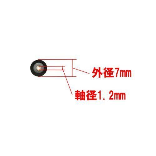 カセットデッキ修理パーツ ピンチローラー 外径7mm 幅7mm 軸内径1.2mm 1個 駆動系消耗パーツ修理交換用 |  | 01