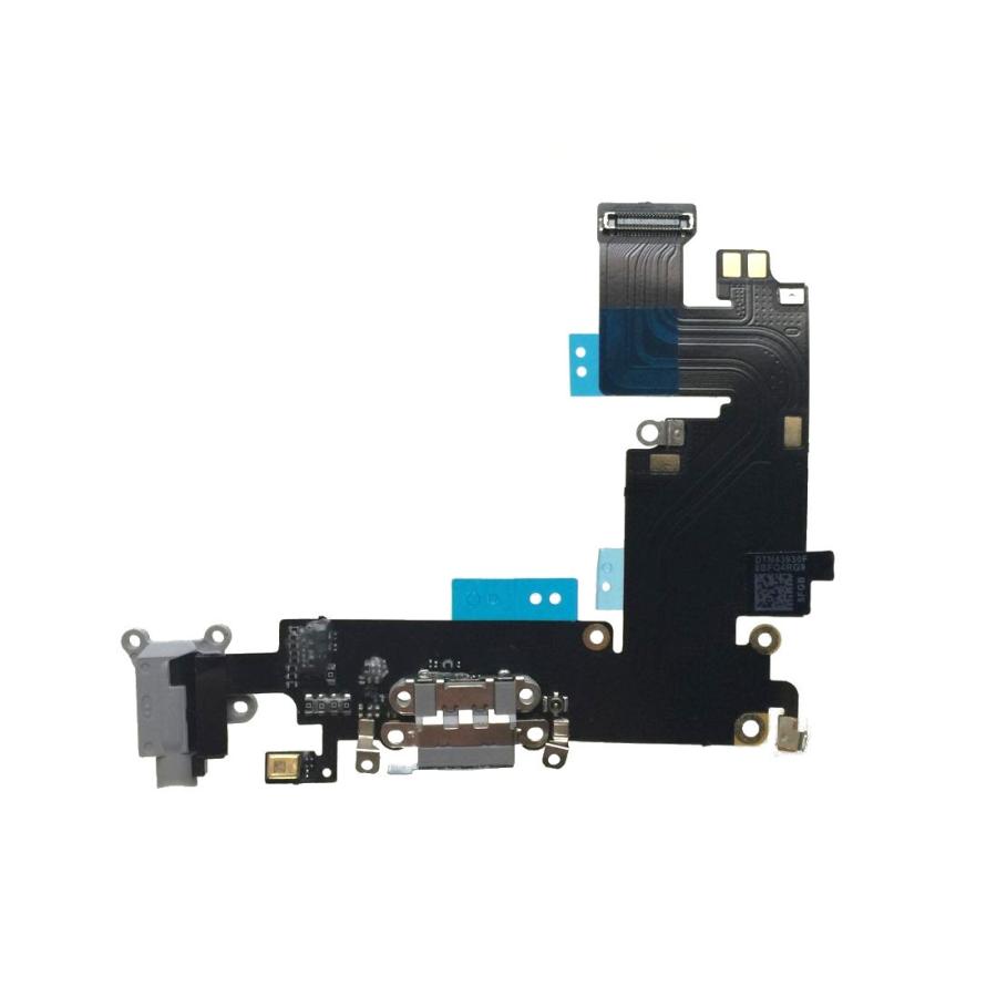 iPhone用 ライトニング 充電ポート フラットケーブル・モジュール iPhone修理交換用 (iPhone6 Plus ブラック用) | 