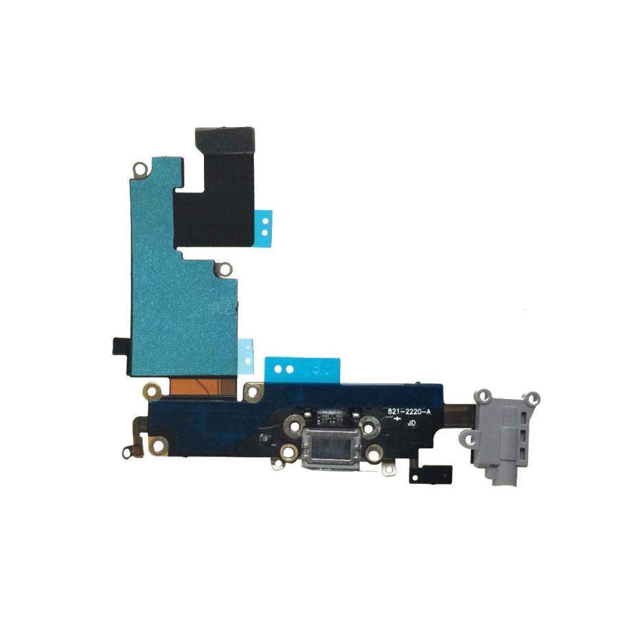 iPhone用 ライトニング 充電ポート フラットケーブル・モジュール iPhone修理交換用 (iPhone6 Plus ブラック用) |  | 01