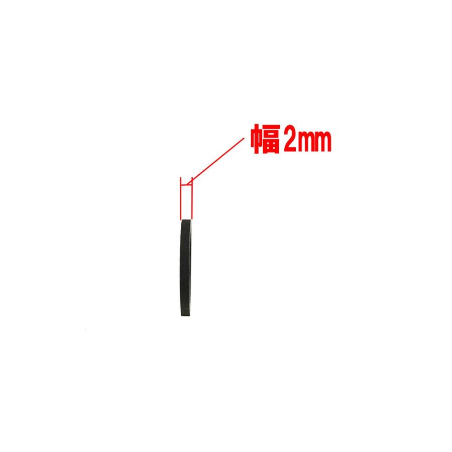 カセットデッキ修理パーツ アイドラー用ゴムリング 内径16mm 厚さ2.6mm 幅2mm 1個 駆動系消耗パーツ修理交換用 |  | 02