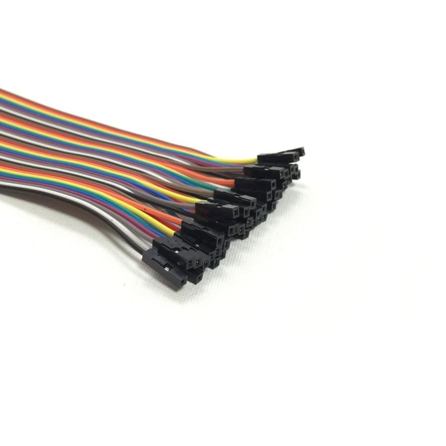 2.54mmピッチ ピンヘッダ ピンフレーム 接続用ケーブル ジャンパーワイヤー メス-メス 長さ21cm 40本束 1本 |  | 01