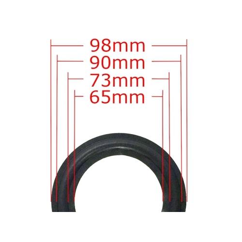 スピーカー ウレタンエッジ スピーカーエッジ エッジ 4インチ・ユニット用 1個 外径98mm ブラック スピーカー・ユニット修理交換用パーツ |  | 03